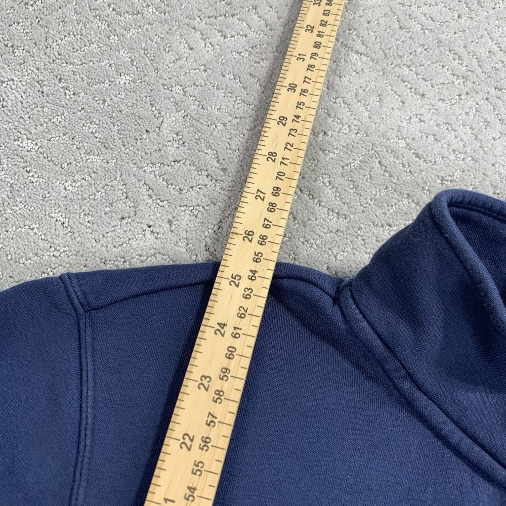 Nike Quarter Zip Fleece Pullover Mens Medium Blue Half Zip Embroidered Logo - Picture 4 of 7